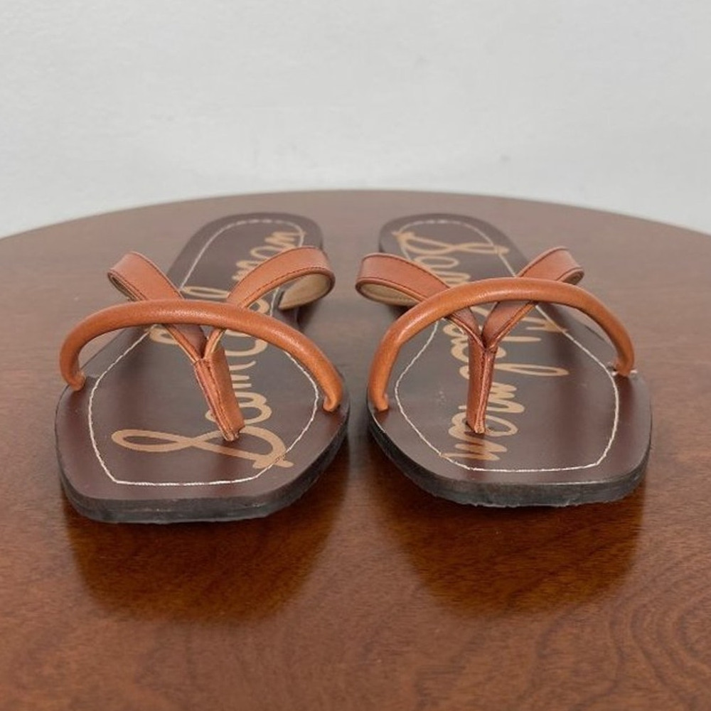 Sam Edelman Abbey Sandals in Ginger Brown Leather Women's Size 7 - Picture 3 of 9